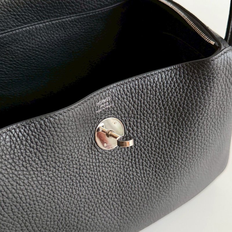 99新🆕 Hermès 愛馬仕 Lindy 26 黑色銀釦-12