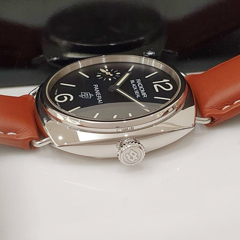 【大眾名錶】PANERAI 沛納海 PAM00380 RADIOMIR系列 黑面 洋蔥頭 小秒針 原廠扣 代用錶帶 G118-5