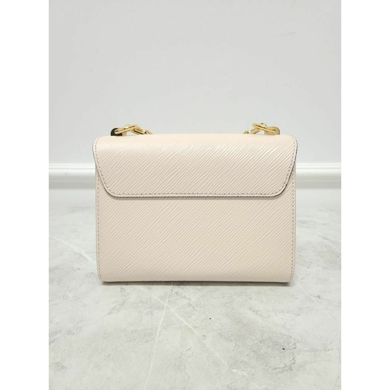 【包稅】LOUIS VUITTON 石英白金琺瑯吊墜扭紋單肩包-5