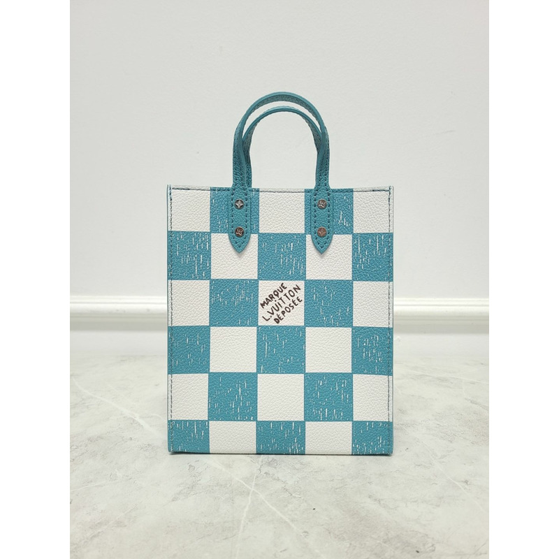 【包稅】LOUIS VUITTON Virgil Abloh Damier Sac Plat 手提斜背包-0