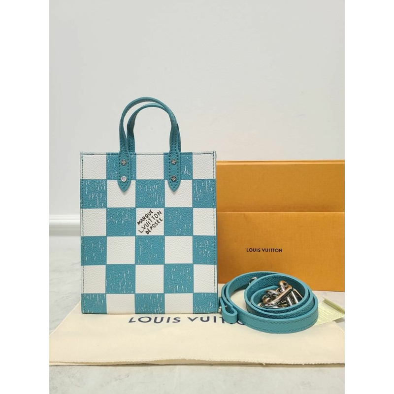 【包稅】LOUIS VUITTON Virgil Abloh Damier Sac Plat 手提斜背包-7