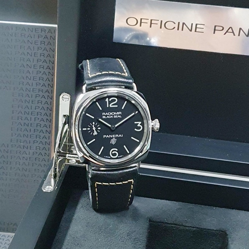 【大眾名錶】PANERAI 沛納海 PAM00754 RADIOMIR系列 黑色面盤 洋蔥頭 小秒針 2018/08 錶徑45mm-1