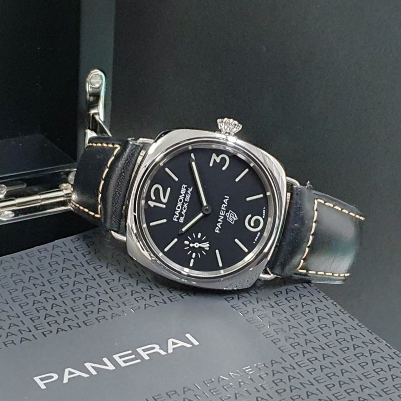 【大眾名錶】PANERAI 沛納海 PAM00754 RADIOMIR系列 黑色面盤 洋蔥頭 小秒針 2018/08 錶徑45mm-2
