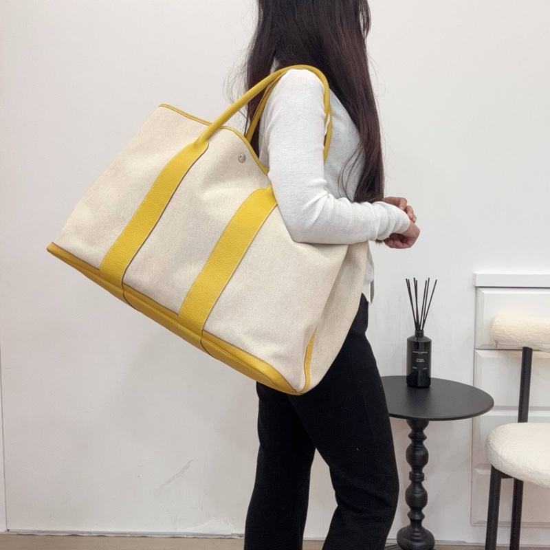 Hermès Garden Party 花園系列 鵝黃色托特包-1