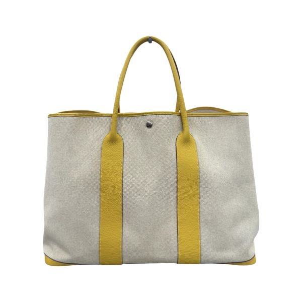 Hermès Garden Party 花園系列 鵝黃色托特包-2