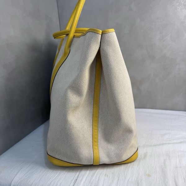 Hermès Garden Party 花園系列 鵝黃色托特包-5