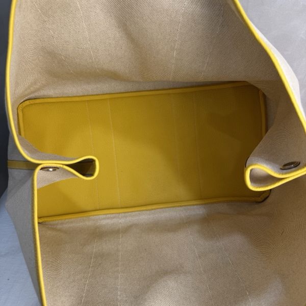 Hermès Garden Party 花園系列 鵝黃色托特包-6