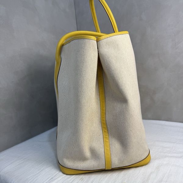 Hermès Garden Party 花園系列 鵝黃色托特包-8
