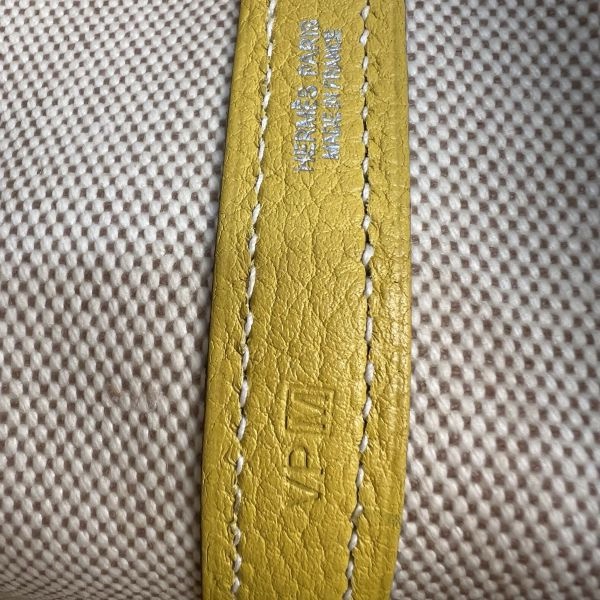 Hermès Garden Party 花園系列 鵝黃色托特包-13