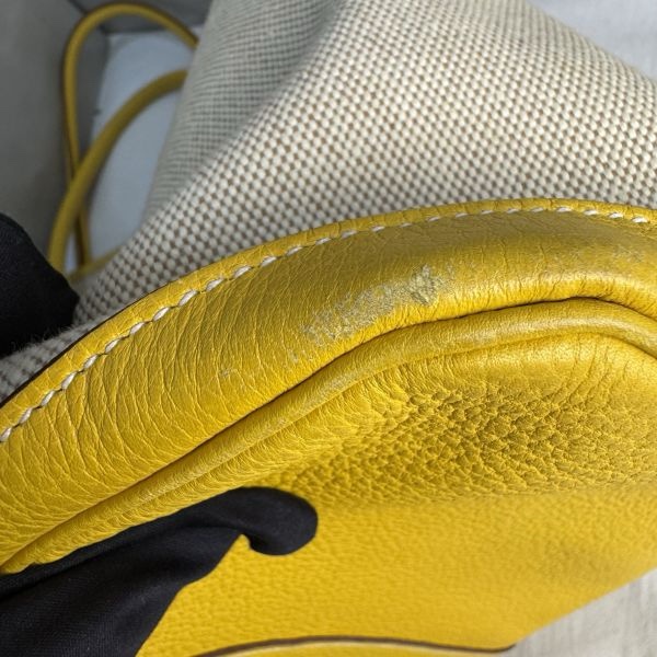 Hermès Garden Party 花園系列 鵝黃色托特包-21