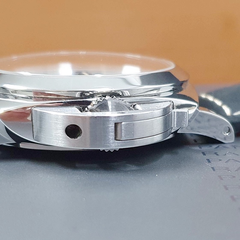 【大眾名錶】PANERAI 沛納海 PAM01499 LUMINOR 1950系列 白色面盤 藍色小秒針 錶徑44mm-5