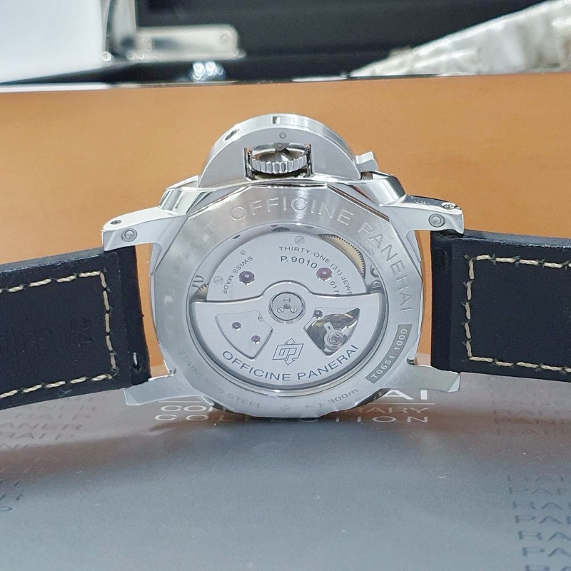 【大眾名錶】PANERAI 沛納海 PAM01499 LUMINOR 1950系列 白色面盤 藍色小秒針 錶徑44mm-6