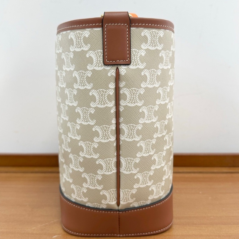 Celine水桶小號米棕色 斜背包18*22*12 全新閒置配件塵袋購證-3