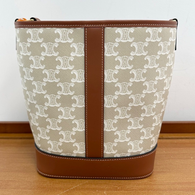 Celine水桶小號米棕色 斜背包18*22*12 全新閒置配件塵袋購證-6