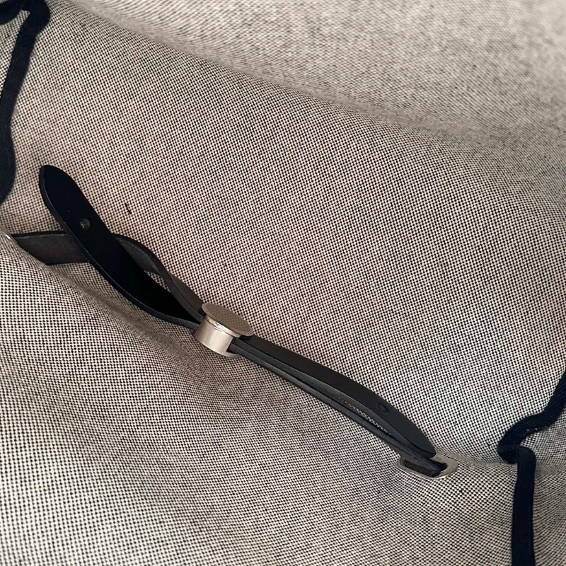 Hermes herbag竪版後背包黑灰色31*38*10 98新配件塵袋-2