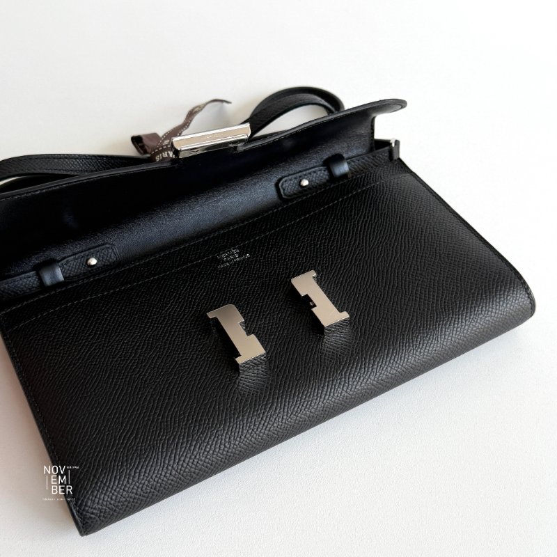 99新🆕 Hermès 愛馬仕 Constance To Go 黑色銀釦-3