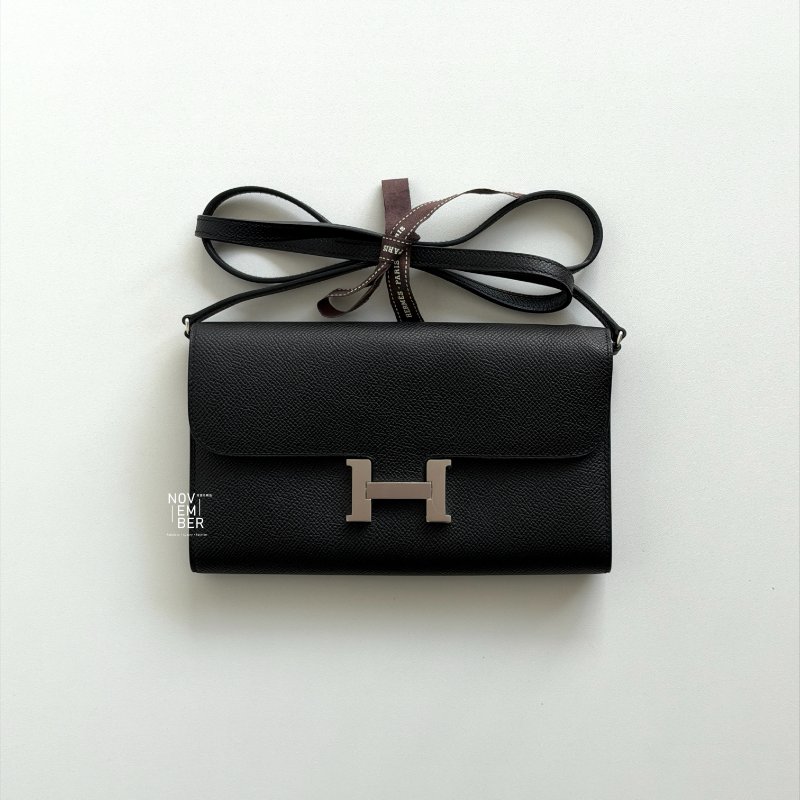 99新🆕 Hermès 愛馬仕 Constance To Go 黑色銀釦-4
