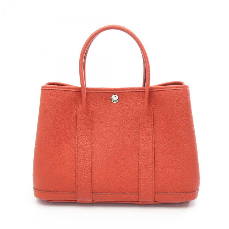 愛馬仕花園派對TPM手提包，U Negonda皮革，Sanguine色，二手女款，SHW-0