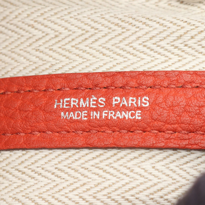 愛馬仕花園派對TPM手提包，U Negonda皮革，Sanguine色，二手女款，SHW-3