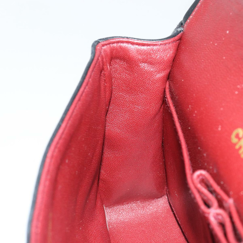 【日本直送】香奈兒 (CHANEL) 絎縫鏈條單肩包，羊皮材質，黑色，金色雙C標誌，貨號 145576AV-21