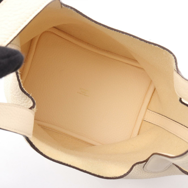 愛馬仕 Picotin Lock PM 手提包 Z Taurillon Clemence Nata 二手女士金扣-2