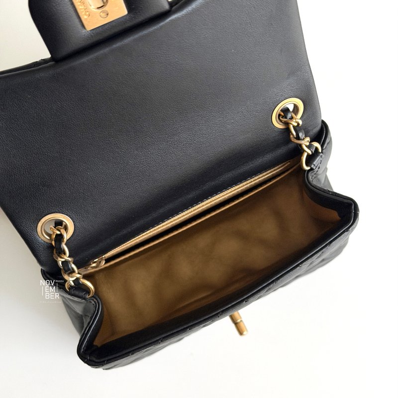 閒置新🫰🏻 天菜經典款🖤 Chanel 香奈兒 金球方胖子 保卡款-4