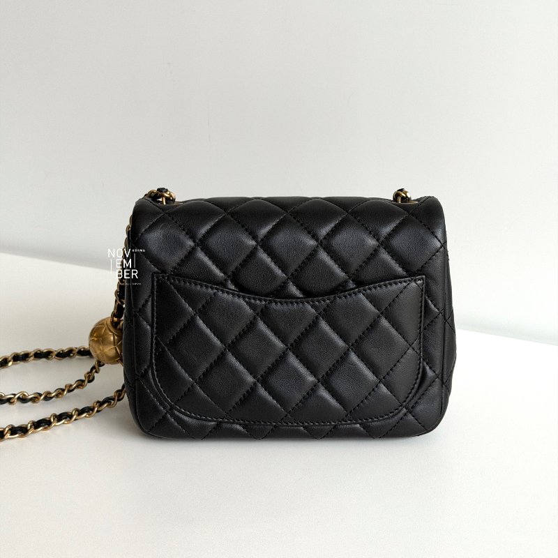 閒置新🫰🏻 天菜經典款🖤 Chanel 香奈兒 金球方胖子 保卡款-6