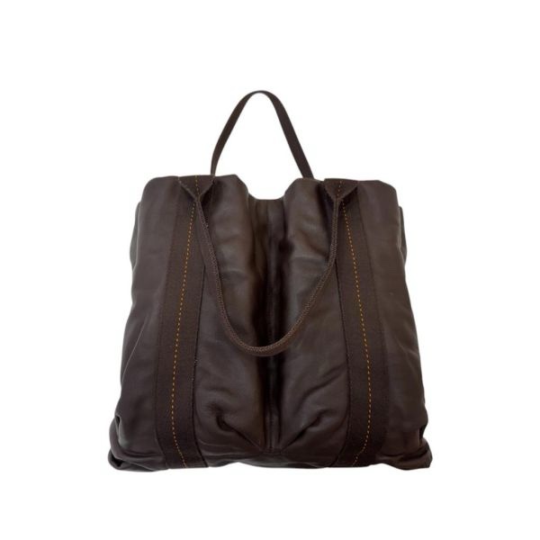 Hermès 中古咖色手提肩背包-3