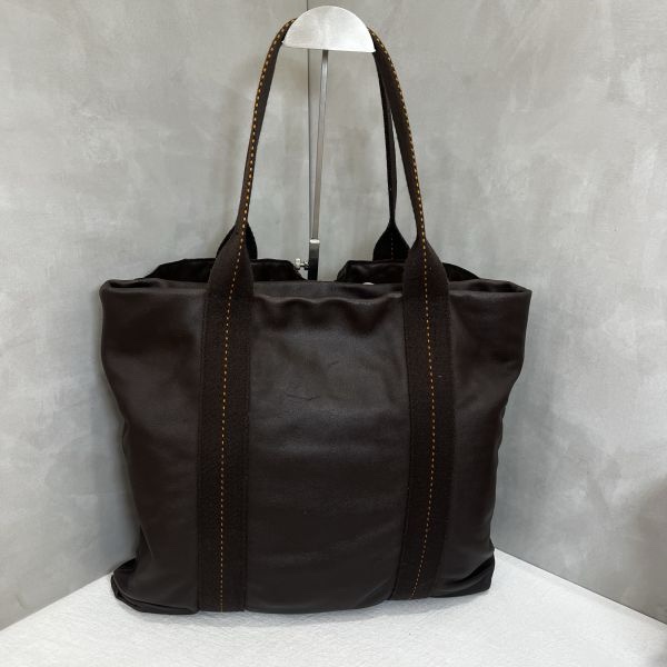 Hermès 中古咖色手提肩背包-4