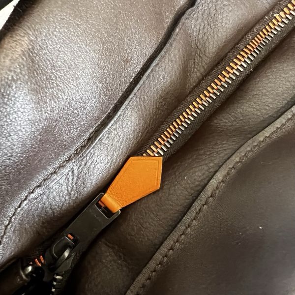 Hermès 中古咖色手提肩背包-9