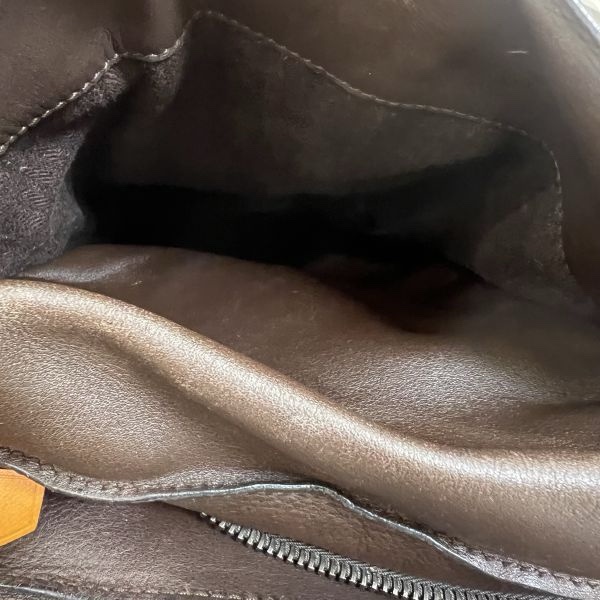 Hermès 中古咖色手提肩背包-12