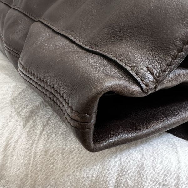 Hermès 中古咖色手提肩背包-18