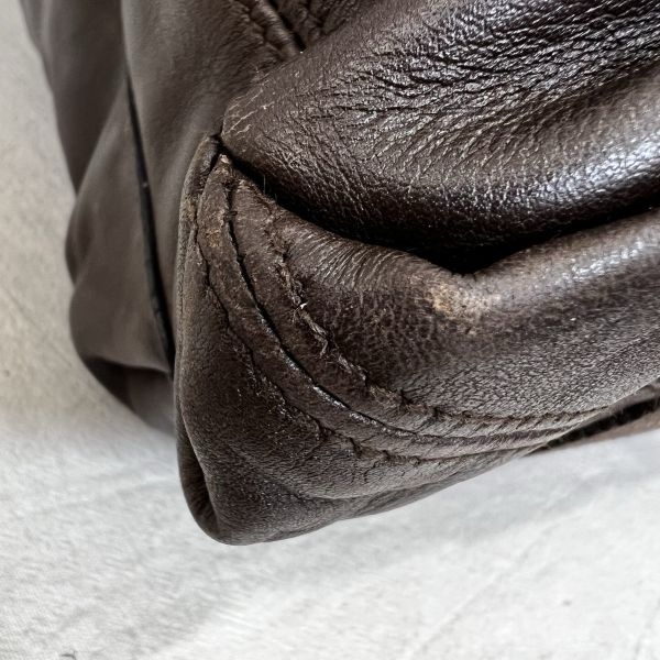 Hermès 中古咖色手提肩背包-20