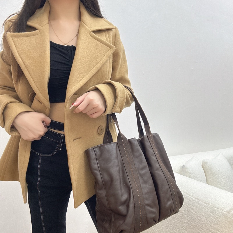 Hermès 中古咖色手提肩背包-3