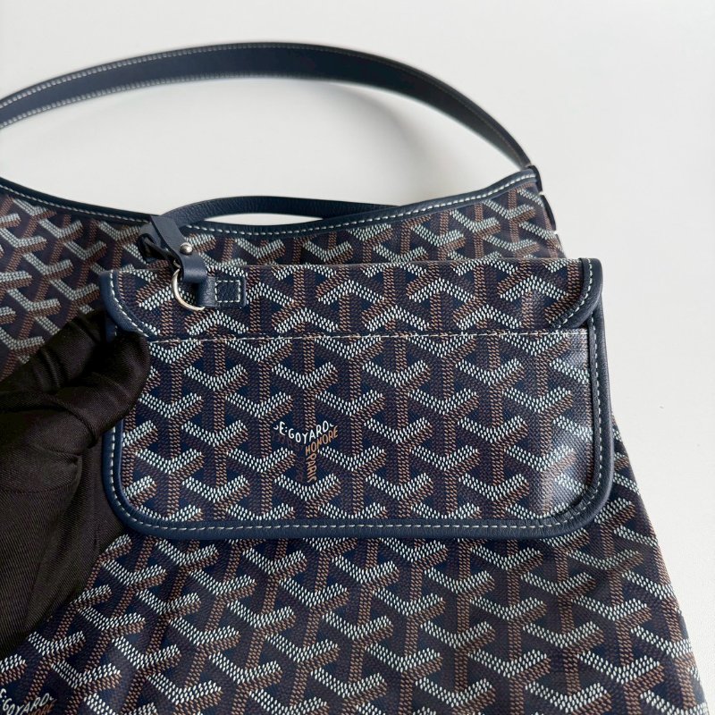 閒置新有購證🙌🏻 Goyard 戈雅 Hobo 深藍💙-7