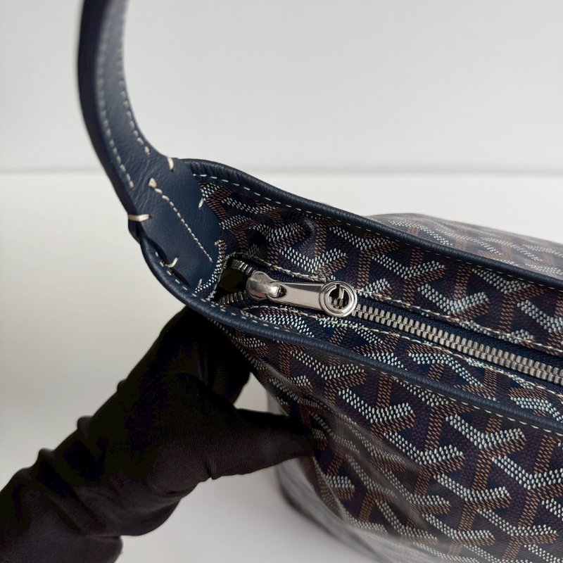 閒置新有購證🙌🏻 Goyard 戈雅 Hobo 深藍💙-12