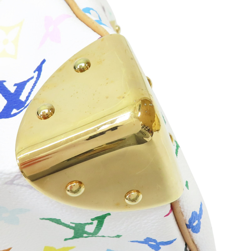 白彩 原花帆布 Speedy 30 波士頓包 手提包【LOUIS VUITTON LV 路易威登】 M92643-9