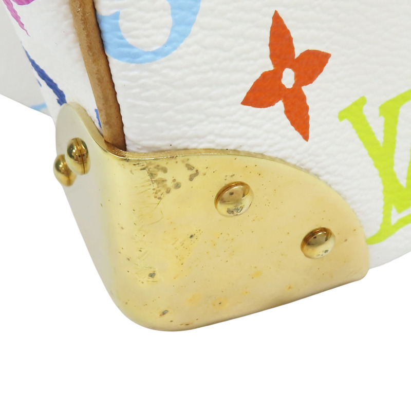 白彩 原花帆布 Speedy 30 波士頓包 手提包【LOUIS VUITTON LV 路易威登】 M92643-11