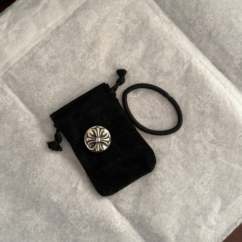 Chrome Hearts 克羅心 經典十字花 髪圈