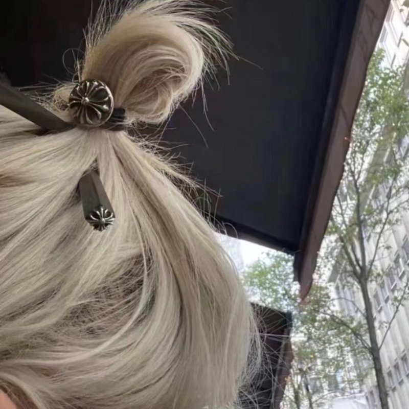 Chrome Hearts 克羅心 經典十字花 髪圈-6