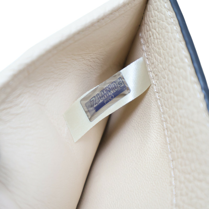 粉膚色 牛皮 金扣 三折短夾【Chloe 克羅伊】-8