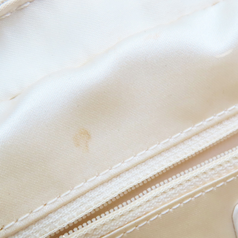 白色 菱格紋 荔枝牛皮 肩背包 銀釦【CHANEL 香奈兒】-19