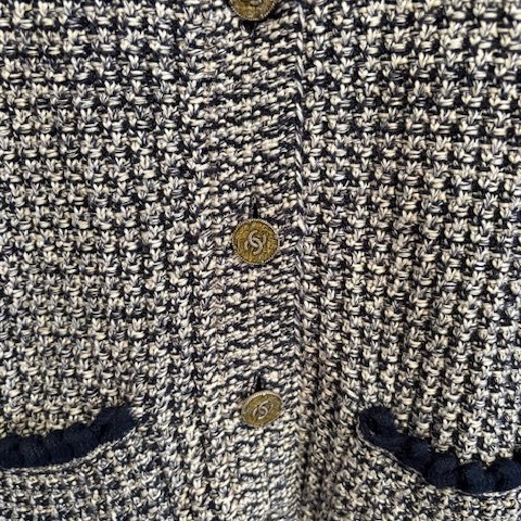 Chanel 經典編織兩口袋開襟衫-6