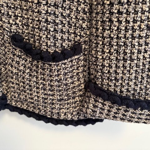 Chanel 經典編織兩口袋開襟衫-8