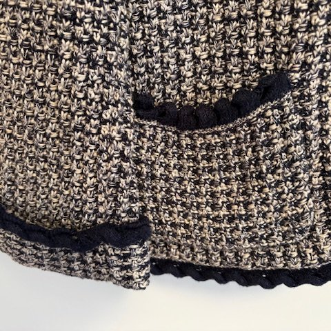 Chanel 經典編織兩口袋開襟衫-9