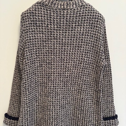 Chanel 經典編織兩口袋開襟衫-13