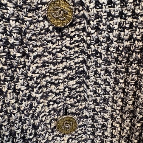 Chanel 經典編織兩口袋開襟衫-18