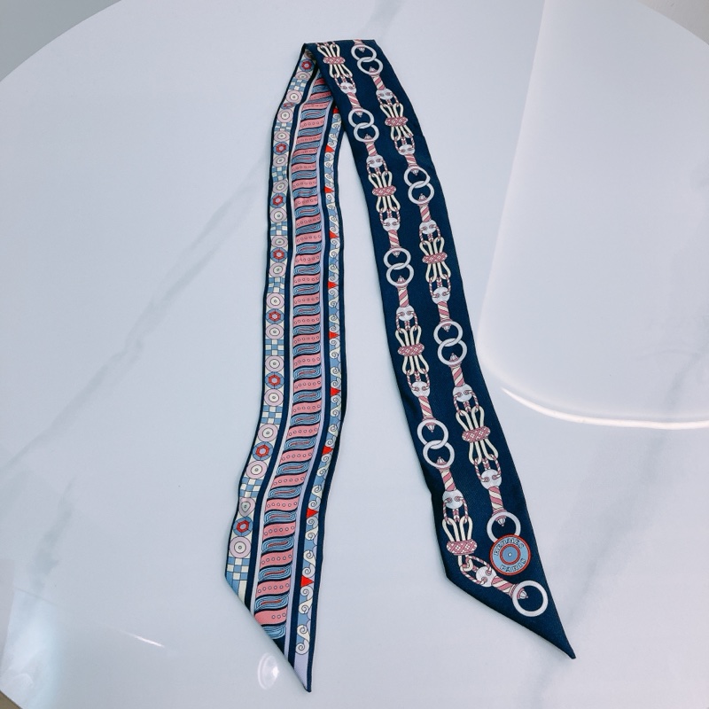 MS0509 HERMES 愛馬仕雙面圖案小絲巾TWILLY HARNAIS EN ROSACE-9