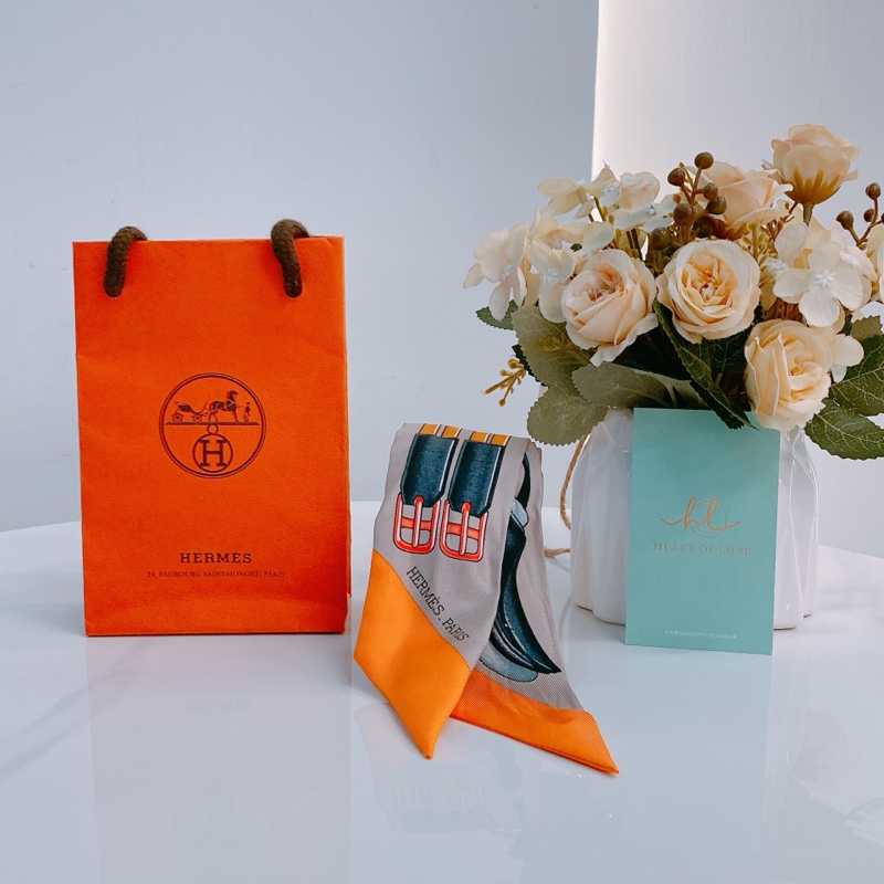 MS0511 HERMES 愛馬仕皮帶圖案小絲巾TWILLY JUMPING RIBBON-1