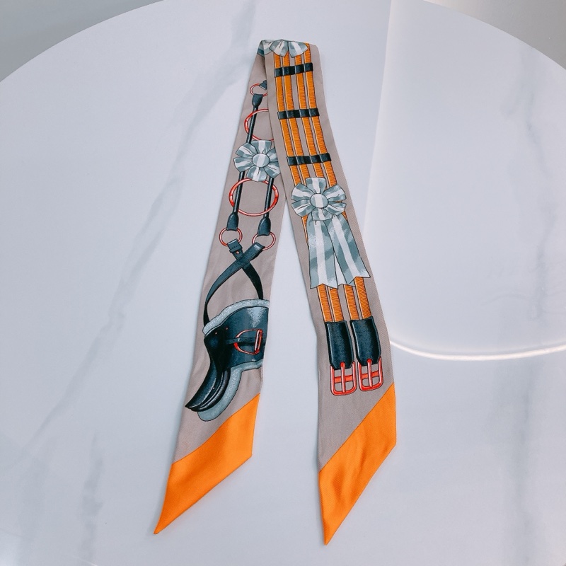 MS0511 HERMES 愛馬仕皮帶圖案小絲巾TWILLY JUMPING RIBBON-3